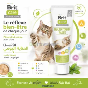 Brit Care Multivitamin Paste pour Chat – Pâte Multivitaminée Sans Sucre pour Vitalité, Immunité et Digestion (1)